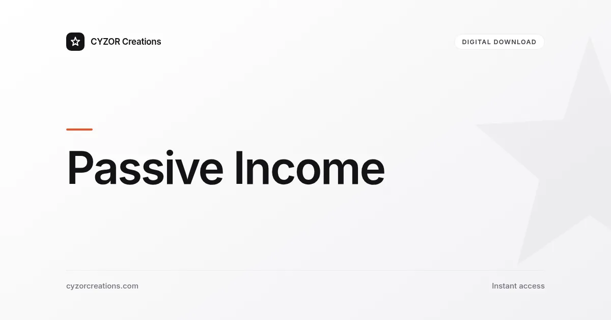 Passive Income