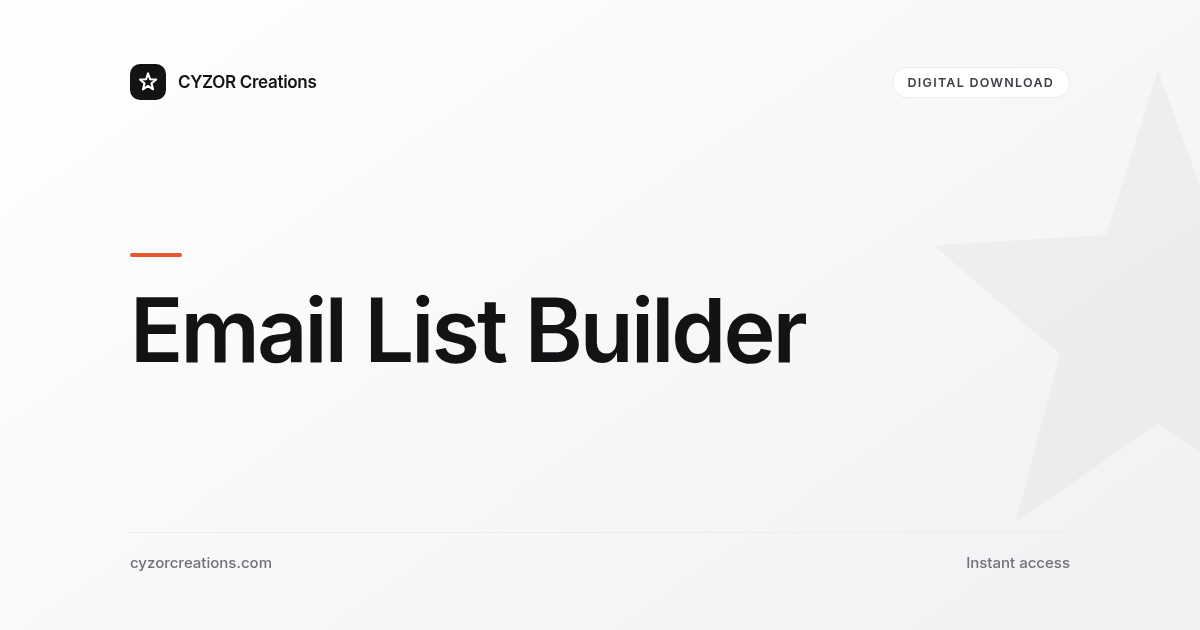 Email List Builder