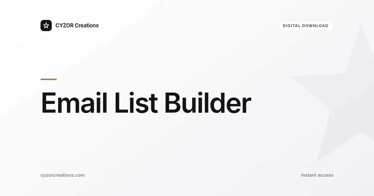 Email List Builder