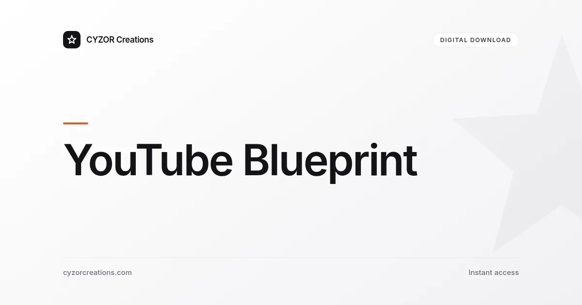 YouTube Blueprint