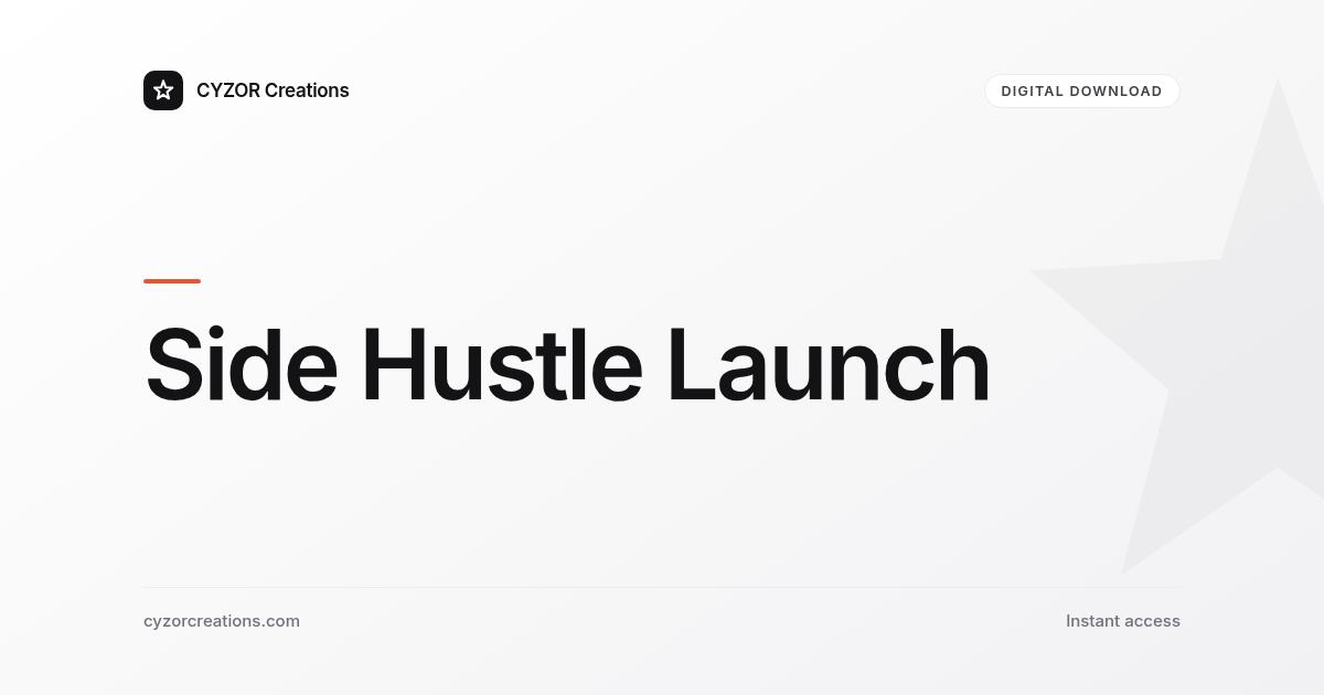 Side Hustle Launch