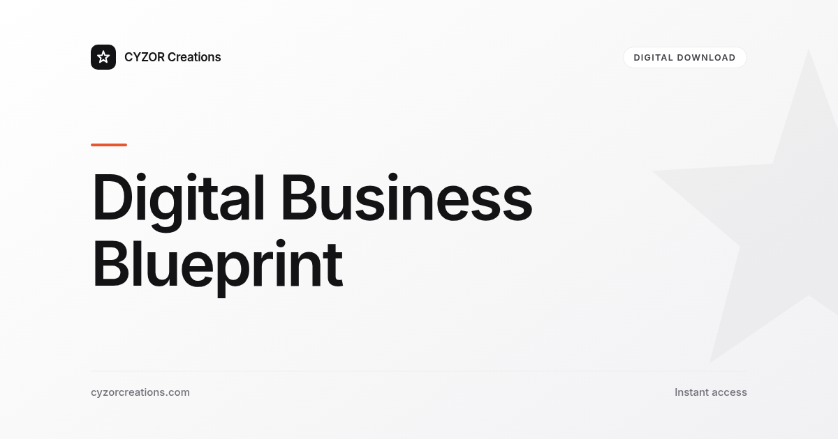 Digital Business Blueprint