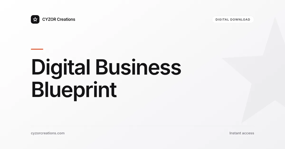 Digital Business Blueprint