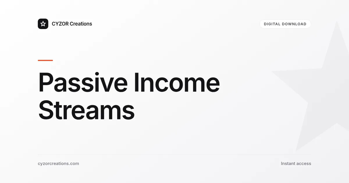 Passive Income Streams