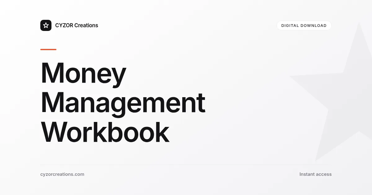 Money Management Workbook