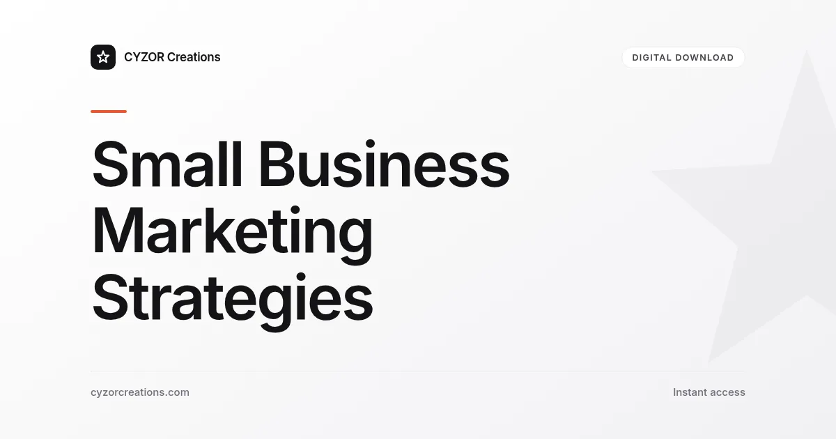 Small Business Marketing Strategies