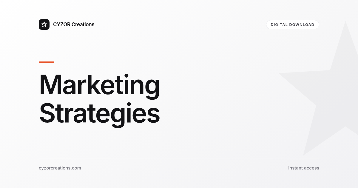 Marketing Strategies