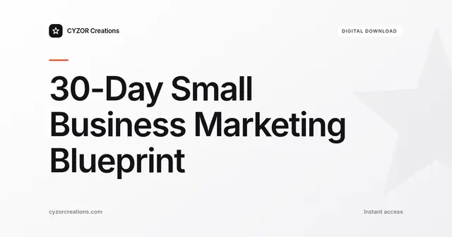 30-Day Small Business Marketing Blueprint