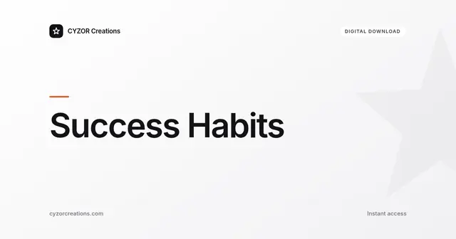 Success Habits