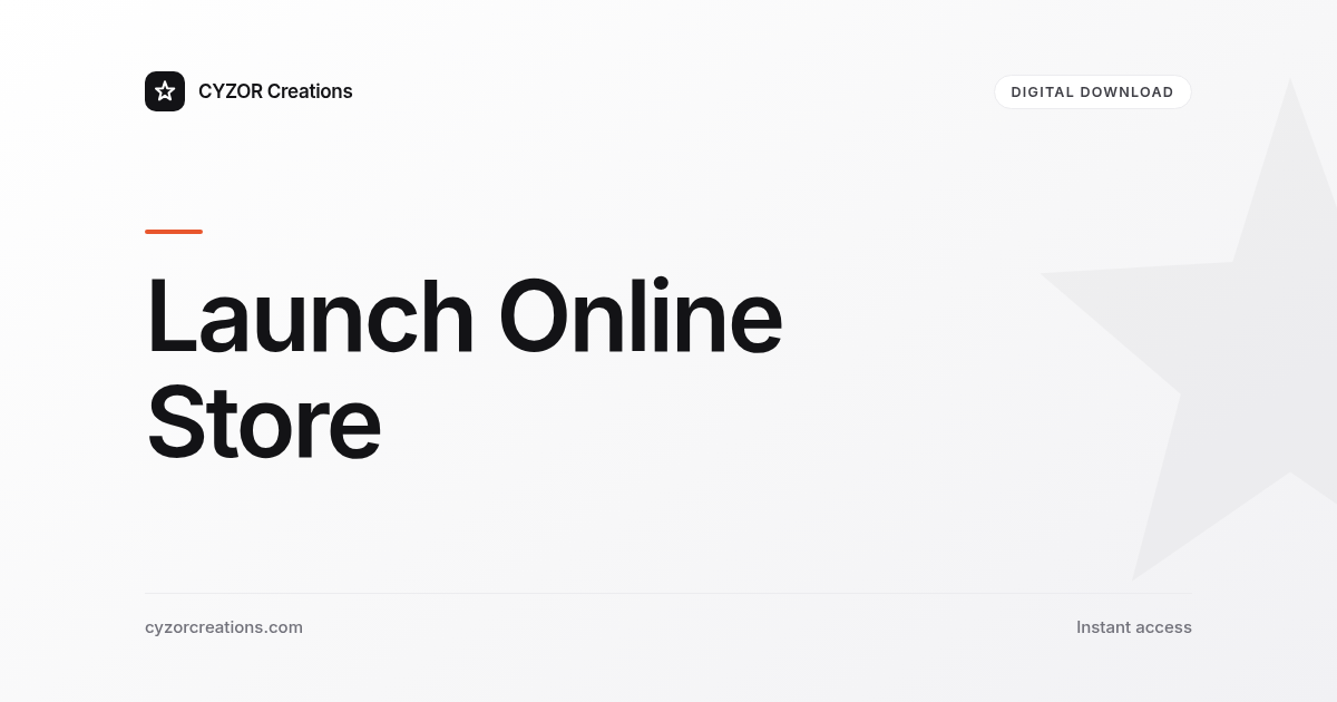 Launch Online Store