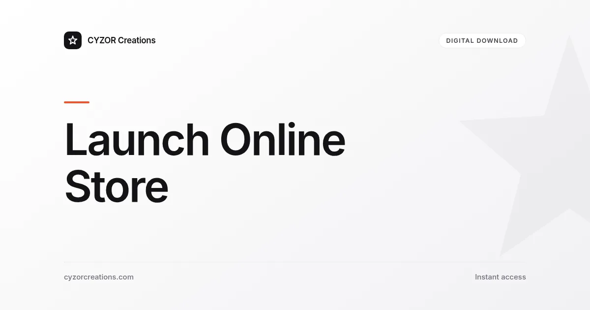 Launch Online Store