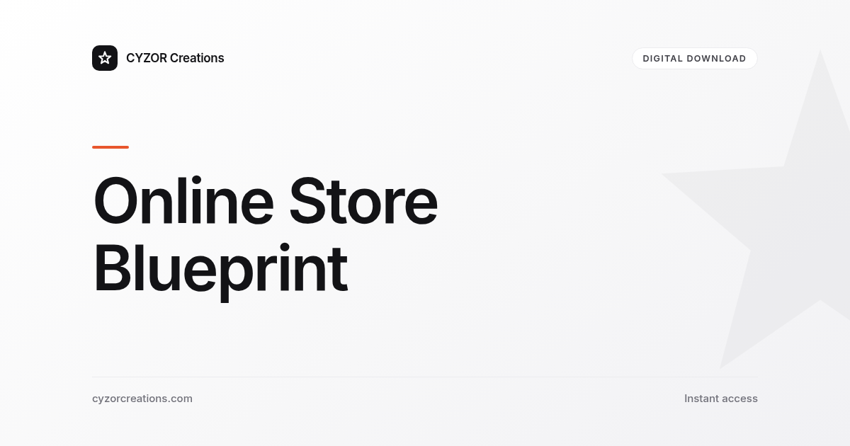 Online Store Blueprint