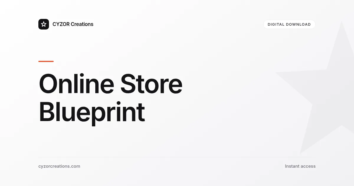 Online Store Blueprint