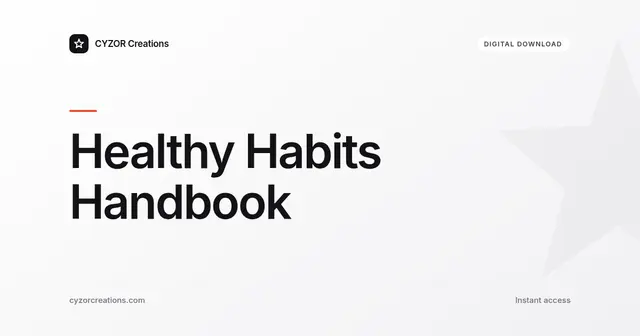 Healthy Habits Handbook