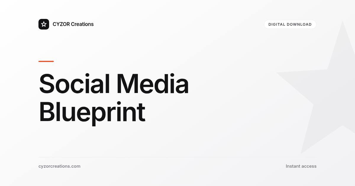 Social Media Blueprint