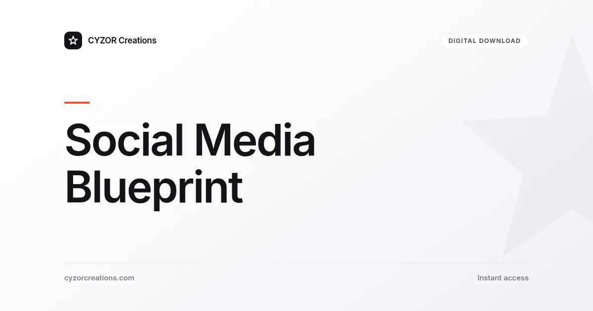 Social Media Blueprint