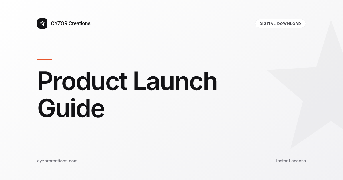 Product Launch Guide