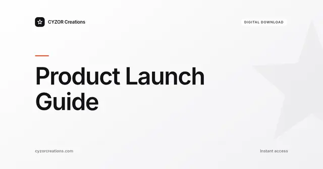 Product Launch Guide