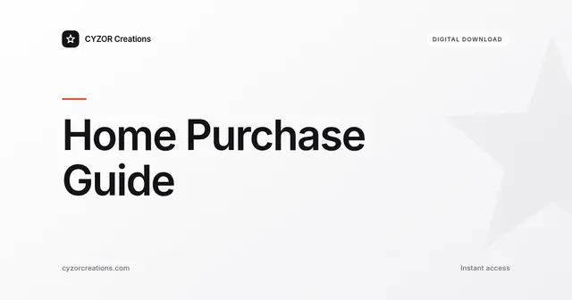 Home Purchase Guide