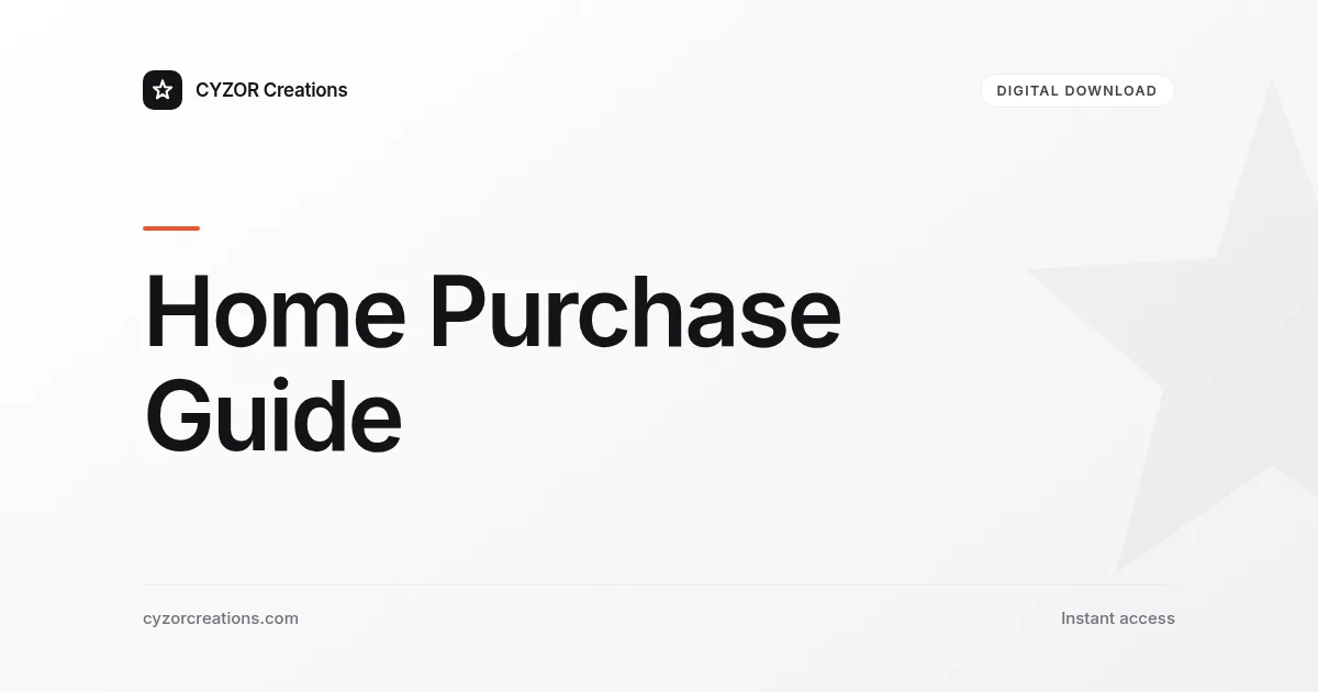 Home Purchase Guide