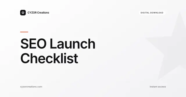 SEO Launch Checklist