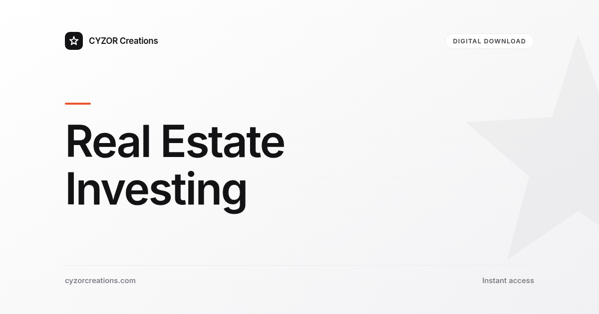 Real Estate Investing