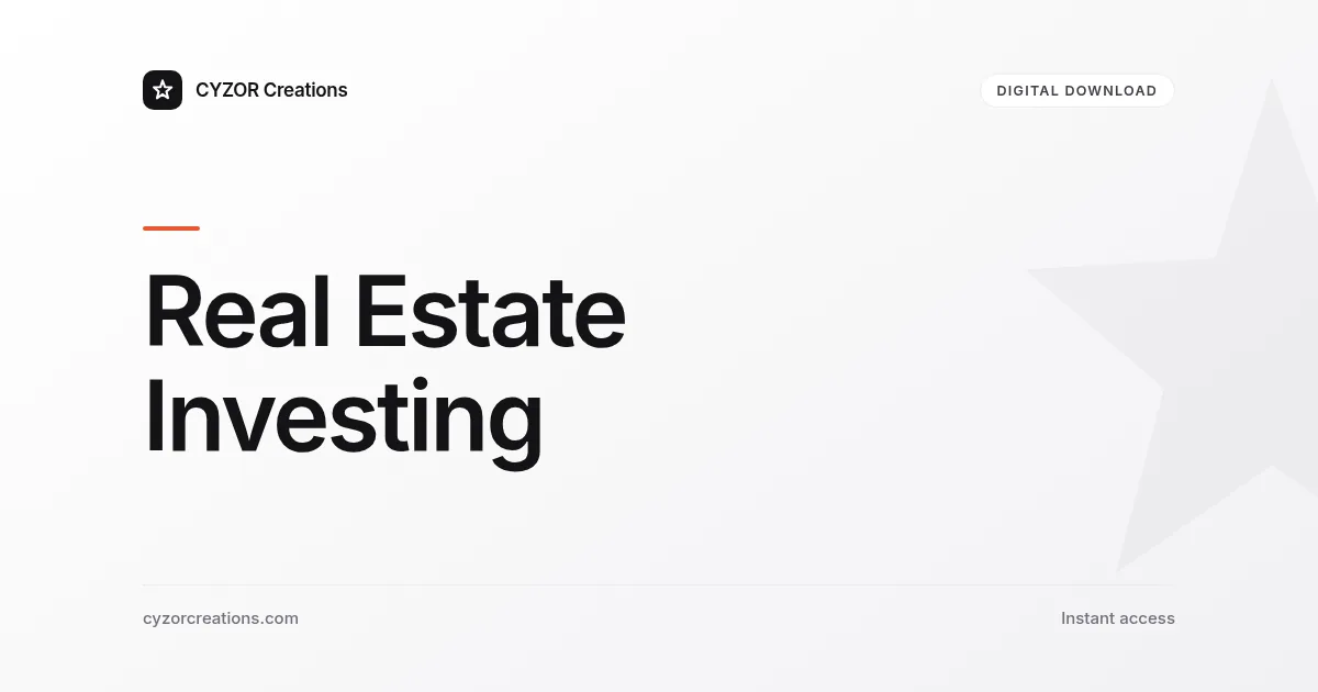 Real Estate Investing