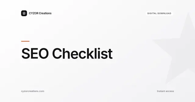 SEO Checklist