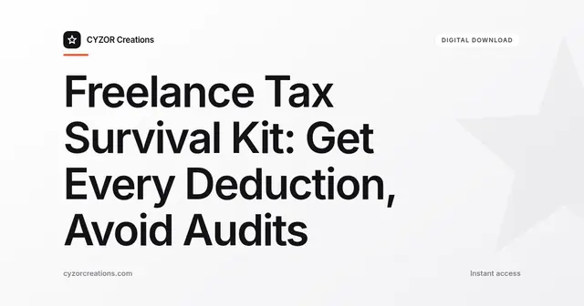 Freelance Tax Survival Kit: Get Every Deduction, Avoid Audits