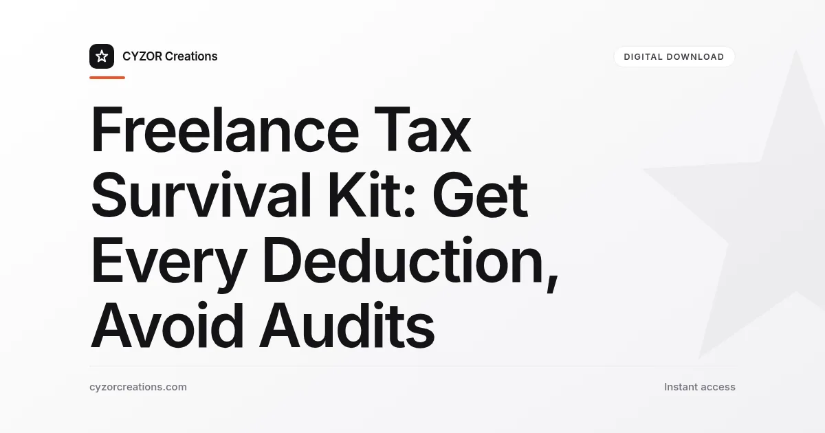 Freelance Tax Survival Kit: Get Every Deduction, Avoid Audits