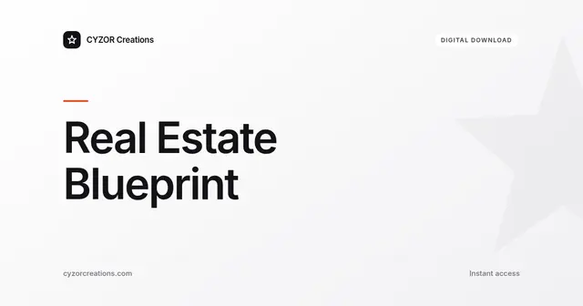 Real Estate Blueprint