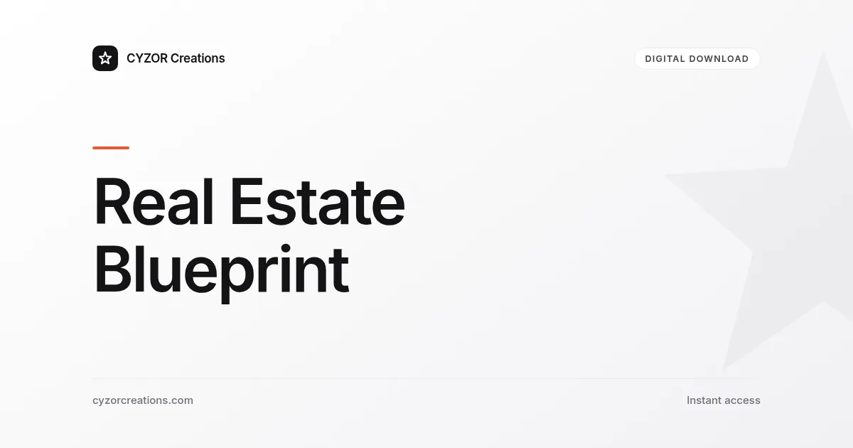 Real Estate Blueprint