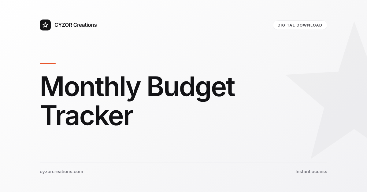 Monthly Budget Tracker