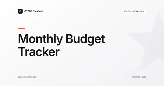 Monthly Budget Tracker