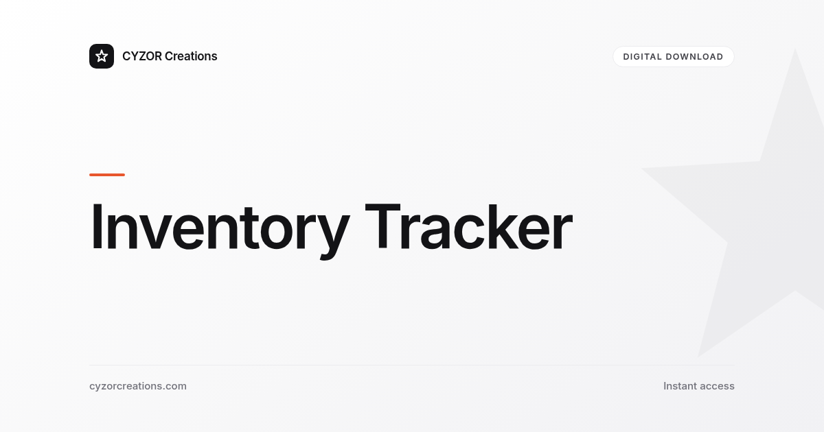 Inventory Tracker