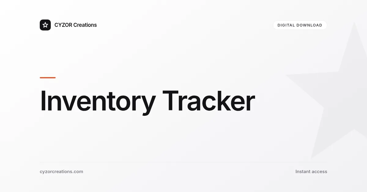 Inventory Tracker
