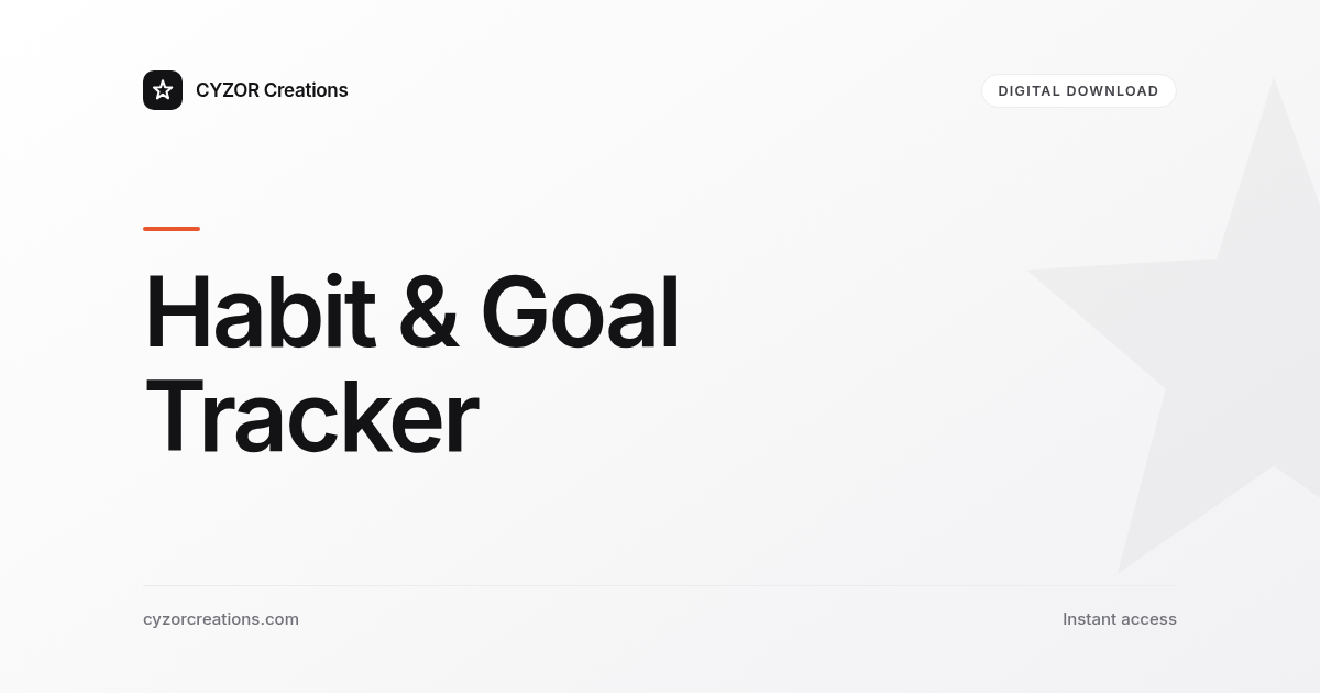 Habit & Goal Tracker