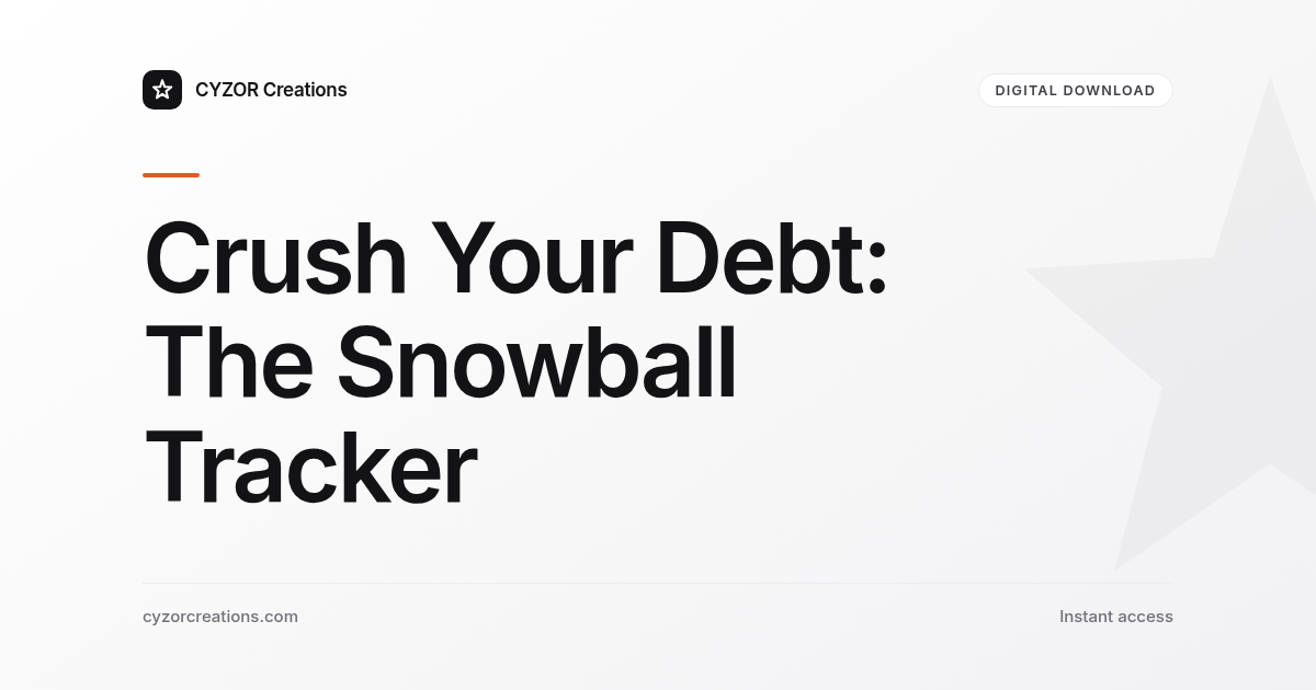 Crush Your Debt: The Snowball Tracker