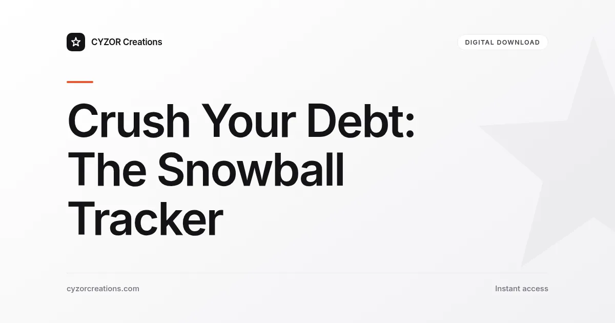 Crush Your Debt: The Snowball Tracker