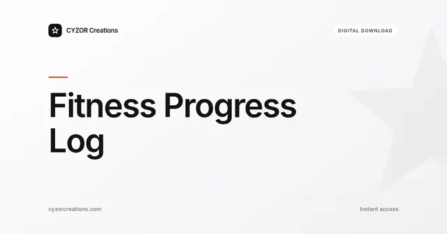 Fitness Progress Log