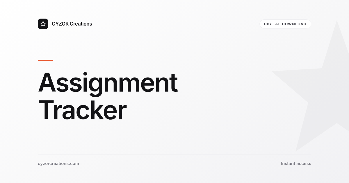Assignment Tracker