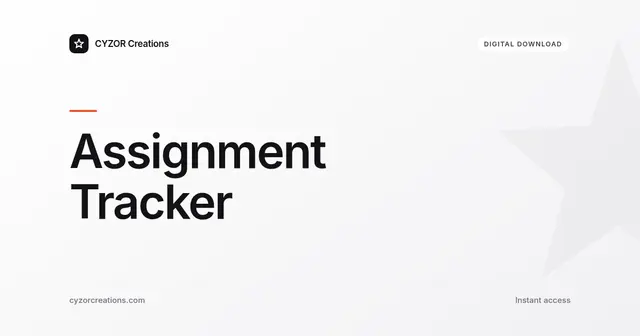 Assignment Tracker