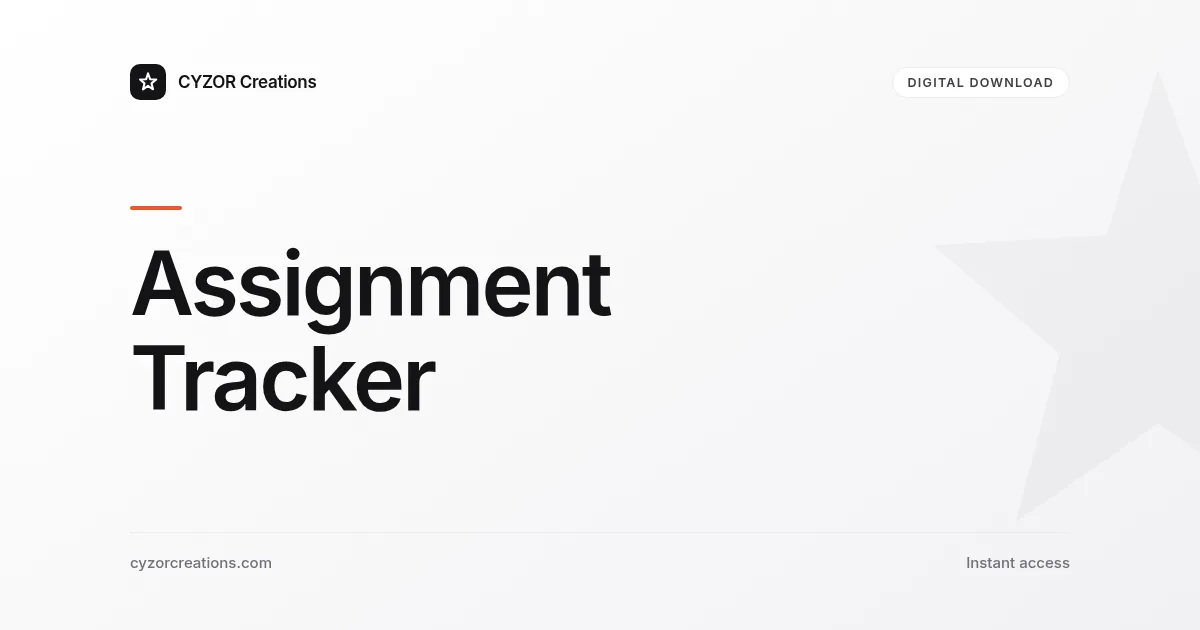Assignment Tracker