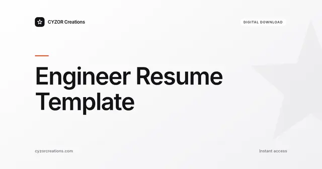 Engineer Resume Template