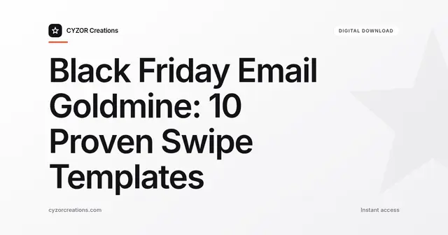 Black Friday Email Templates