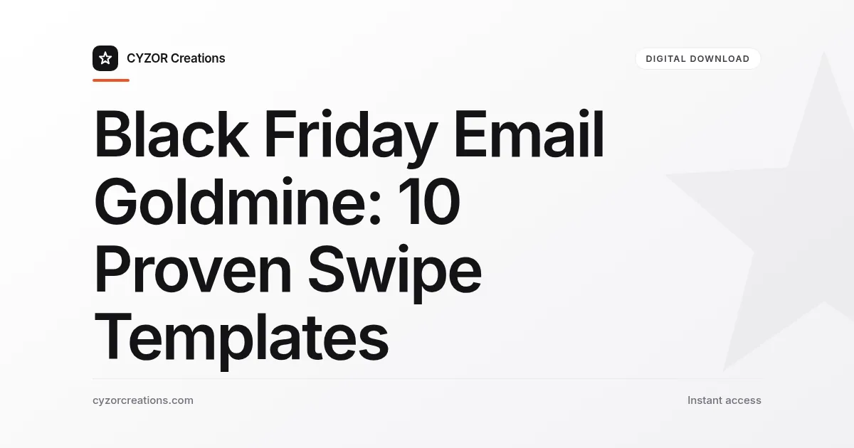 Black Friday Email Templates