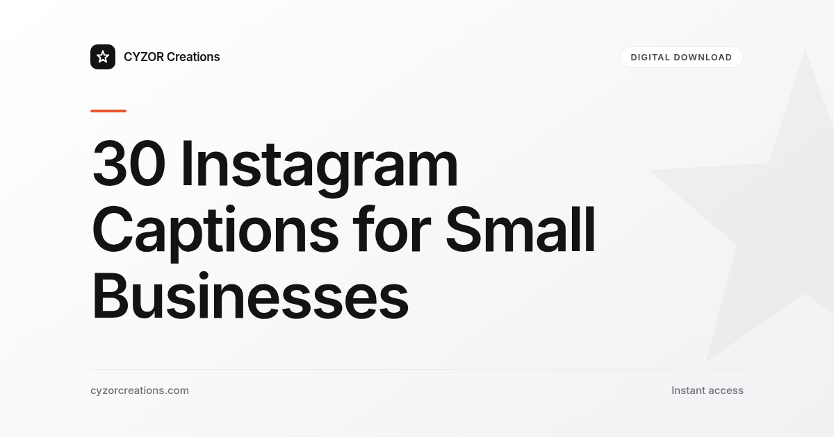 30 Instagram Captions for Small Businesses