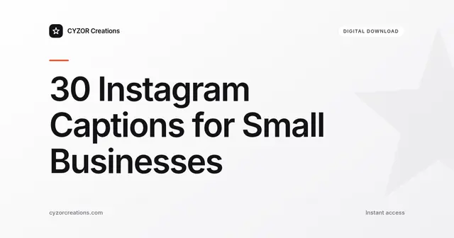 30 Instagram Captions for Small Businesses