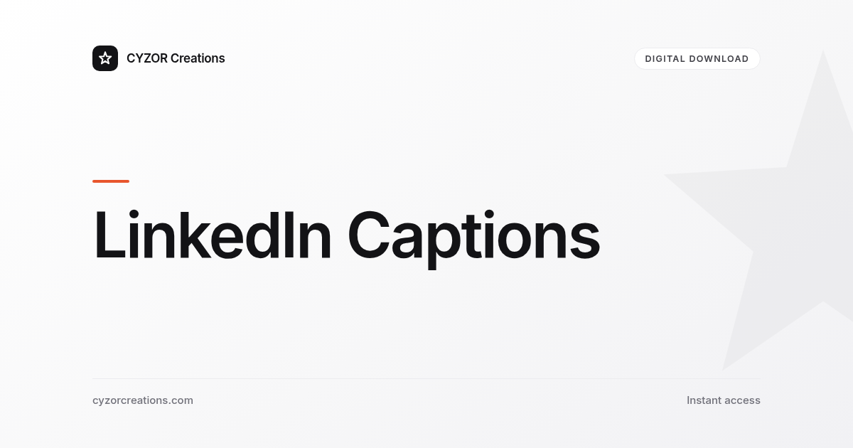 LinkedIn Captions