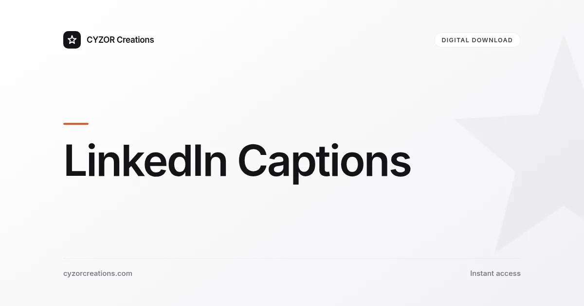 LinkedIn Captions